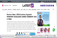 Latestly article honorary excellence award ceremony