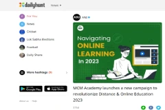 MCM Academy launches a new campaign to revolutionize Distance Online Education 2023 - Daily Hunt