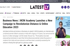 MCM Academy launches a new campaign to revolutionize Distance Online Education 2023 - Latestly