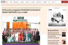 Business standard article honorary excellence award ceremony