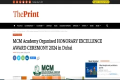 The Print article honorary excellence award ceremony